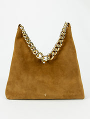 Cher Bag | Cognac Suede Medium