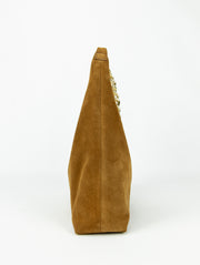 Cher Bag | Cognac Suede Medium