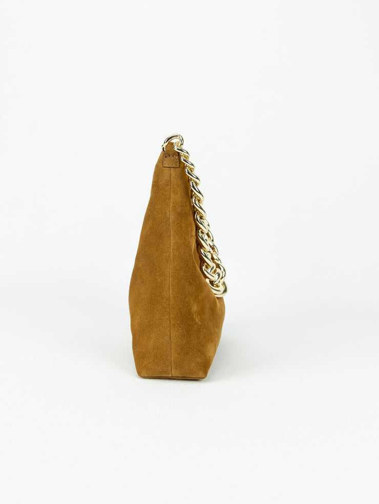 Cher Bag | Cognac Suede Mini