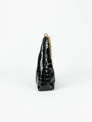 <transcy>Bolso Cher | Croco Negro Mini</transcy>