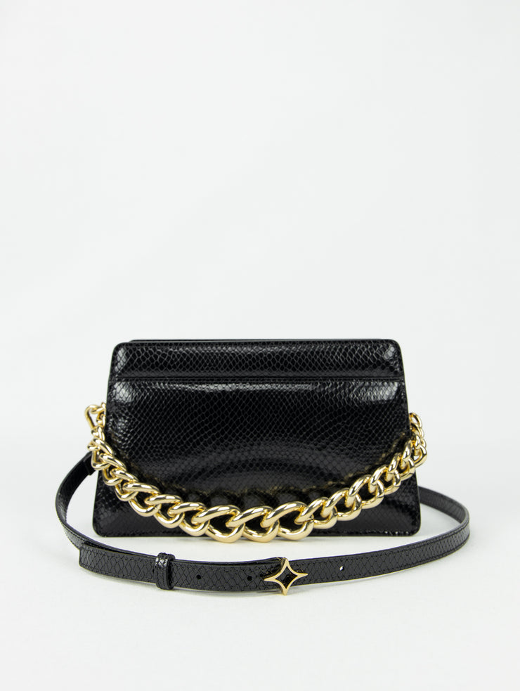 <transcy>Donna Tasche | Schwarze Eidechse</transcy>