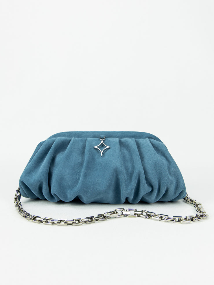 Grace Bag | Light Blue Suede