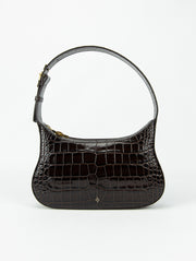 <transcy>Bianca Bag | Dark Brown Croco</transcy>