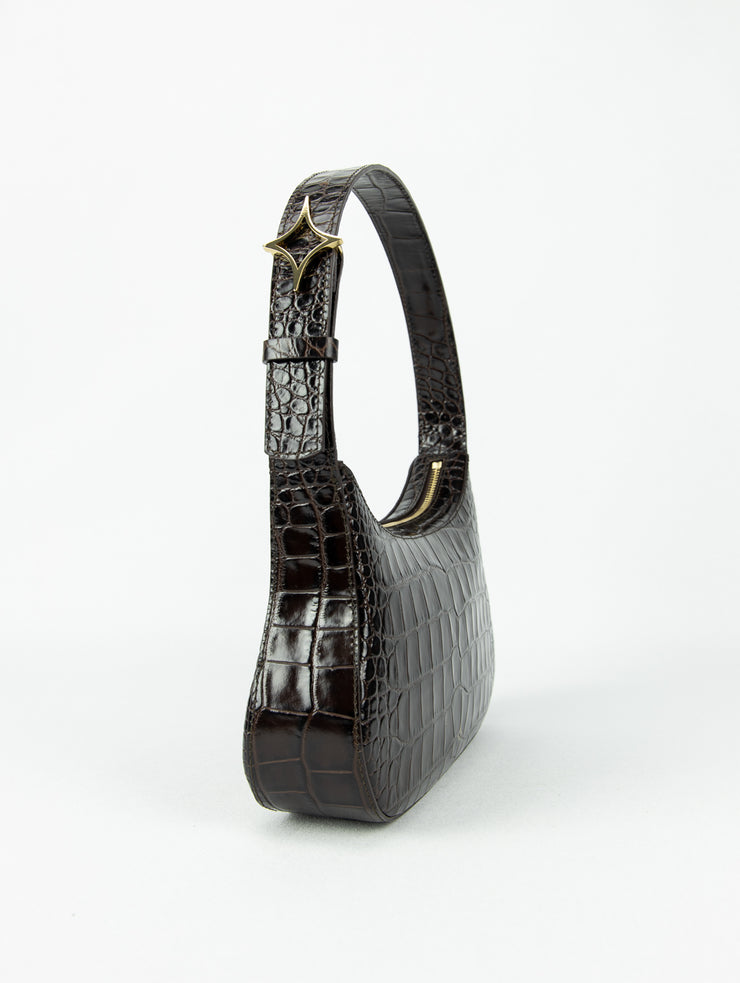 Bianca Bag | Dark Brown Croco