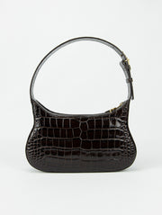 <transcy>Bolso Bianca | Croco Marrón Oscuro</transcy>